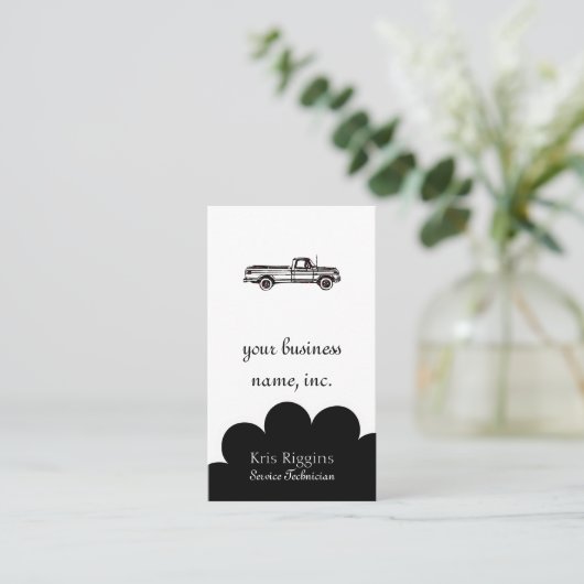 Dit is niet mijn ophaalservice visitekaartje (Staand voorkant)