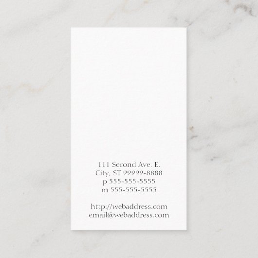 Dit is niet mijn ophaalservice visitekaartje (Achterkant)