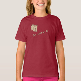Dit is niet mijn PJ - beige T-shirt
