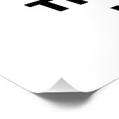 Dit is NIET normaal! Protest bord Perfect Poster (Hoek)