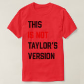 Dit is niet Taylors versie TShirt 2 (Design voorkant)