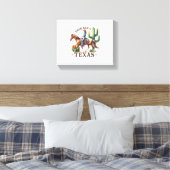 Dit is niet Texas Cowgirl Horse Canvas Afdruk (Insitu (Slaapkamer))