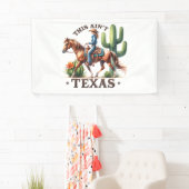 Dit is niet Texas Cowgirl Horse Spandoek (Insitu)