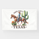 Dit is niet Texas Cowgirl Horse Spandoek (Horizontaal)