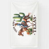 Dit is niet Texas Cowgirl Horse Spandoek (Verticaal)