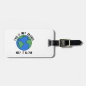 Dit is niet uranus, houd het schoon bagagelabel (Voorkant horizontaal)