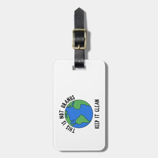 Dit is niet uranus, houd het schoon bagagelabel (Voorkant verticaal)