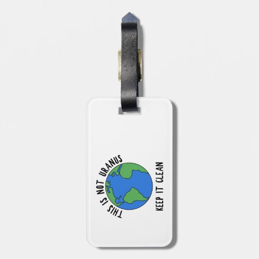 Dit is niet uranus, houd het schoon bagagelabel (Achterkant verticaal)