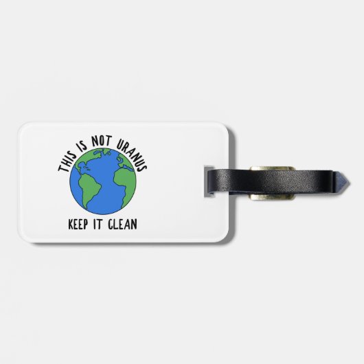 Dit is niet uranus, houd het schoon bagagelabel (Achterkant horizontaal)