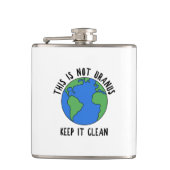 Dit is niet uranus, houd het schoon heupfles (Voorkant)