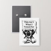 Dit is niet waar ik voor heb gestemd button (Voorkant / Achterkant)