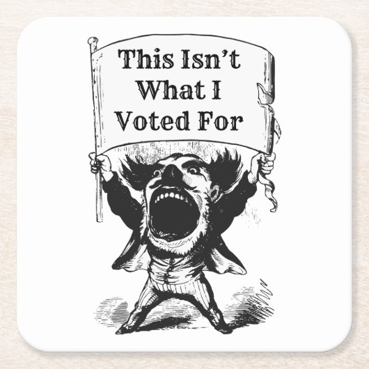 Dit is niet waar ik voor heb gestemd kartonnen onderzetters (Voorkant)