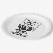 Dit is niet waar ik voor heb gestemd papieren bordje (Gekanteld)