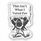 Dit is niet waar ik voor heb gestemd sticker (Voorkant)