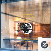 Dit is nu de heksentijd van de nacht Shakespearean Raamsticker (Cafe Raam)