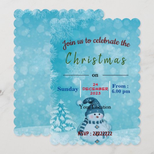 Dit is om Kerstmis te vieren Kaart (Voorkant / Achterkant)