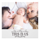 Dit is ons | Foto van de moderne Vaderdag Foto Afdruk (Voorkant)