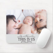 Dit is ons | Foto van de moderne Vaderdag Muismat (Met muis)