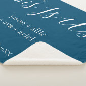 Dit is ons | Gepersonaliseerde familienamen Sherpa Deken (3/4)