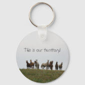 "Dit is ons grondgebied" Sleutelhanger (Voorkant)