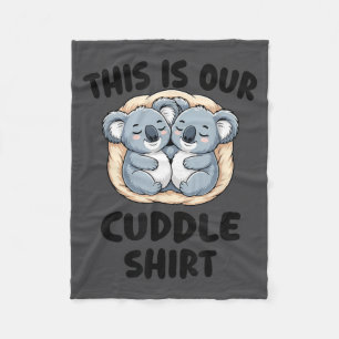 Dit Is Ons Knuffel Shirt Schattig Koala Koppel Fleece Deken
