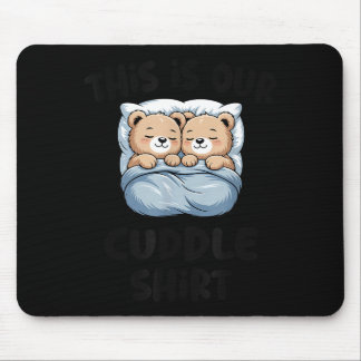 Dit Is Ons Knuffel Shirt Schattige Teddybeer Koppe Muismat