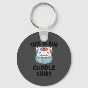 Dit Is Ons Knuffelshirt Schattig Eenhoring Paar Sleutelhanger