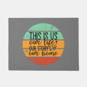 Dit is ons leven ons verhaal ons thuis deurmat (Voorkant)