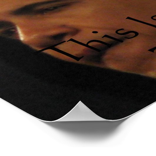 Dit is ons moment, dit is onze tijd-Barack Obama Poster (Hoek)