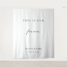 Dit Is Ons Trouwdecor Voor Altijd | Minimalistisch Wandkleed
