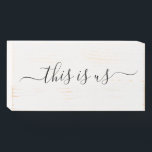 Dit is ons Wooden Box Sign. Houten Kist Print<br><div class="desc">Meer boerderijdecor in de Kleine Bayleigh winkel!</div>