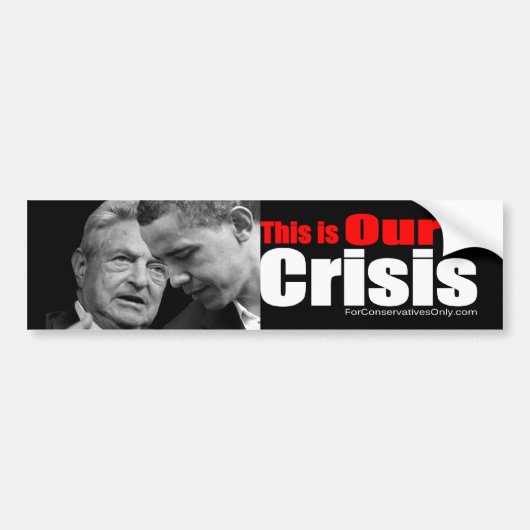Dit is onze crisis bumpersticker (Voorkant)