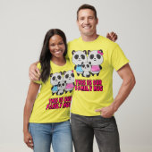 Dit is onze familie, Panda Family Huddle, Schattig T-shirt (Unisex)