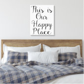 Dit is onze gelukkige plek canvas afdruk (Insitu (Slaapkamer))