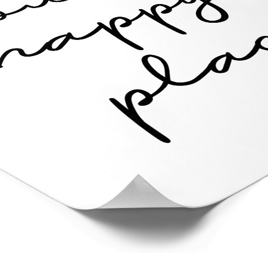 Dit is onze gelukkige plek poster (Hoek)