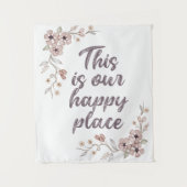 Dit is onze gelukkige plek wandkleed (Voorkant)