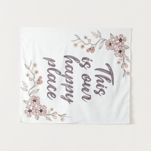 Dit is onze gelukkige plek wandkleed (Voorkant (horizontaal))