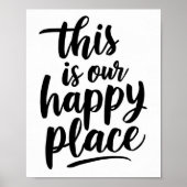 Dit is onze Happy Place Poster (Voorkant)