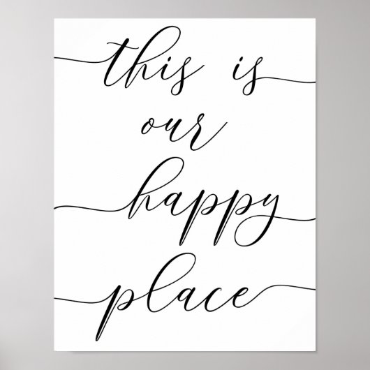 Dit is onze Happy Place Print (Voorkant)