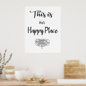Dit is onze Happy Placer Poster (Keuken)