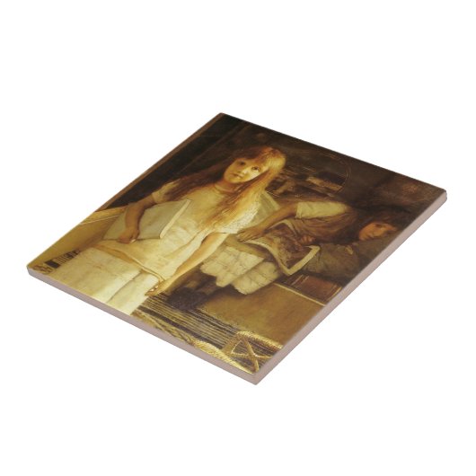 Dit is onze hoek van Sir Lawrence Alma Tadema Tegeltje (Zijkant)