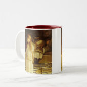 Dit is onze hoek van Sir Lawrence Alma Tadema Tweekleurige Koffiemok (Voorkant links)