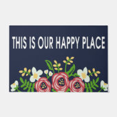 Dit is onze vrolijke deurmat, mooie bloem deurmat (Voorkant)