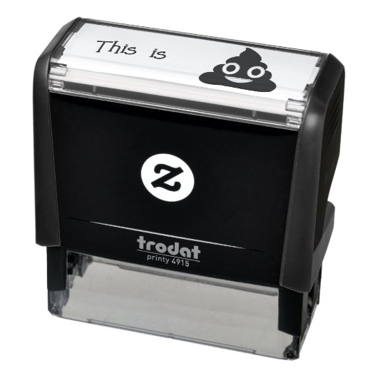 Dit is Poo Emoji Grappig Zelfinktende Stempel (Product)