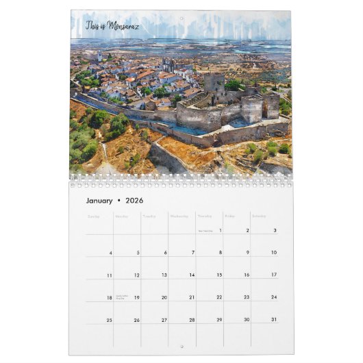 Dit is Portugal Kalender (Jan 2026)