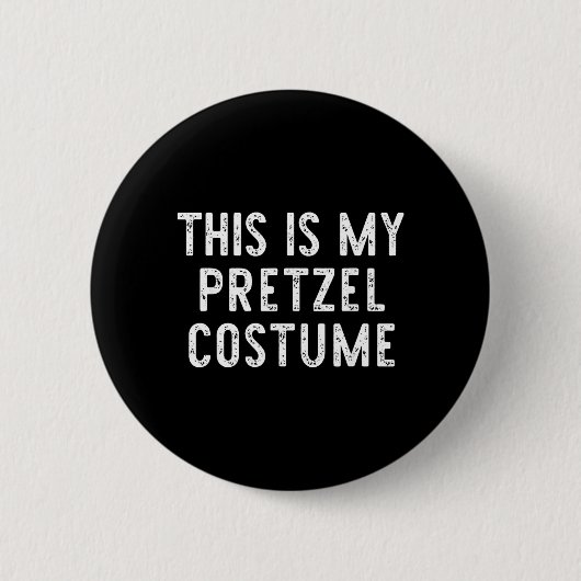 Dit is Pretzel Kostuum Halloween Grappig Makkelijk Ronde Button 5,7 Cm (Voorkant)