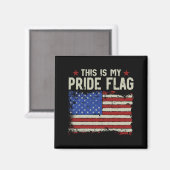 Dit Is Pride Vlag Patriottische VS Aamerican 4e Va Magneet (Voorkant / Achterkant)