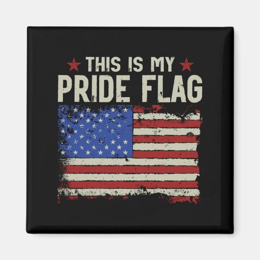 Dit Is Pride Vlag Patriottische VS Aamerican 4e Va Magneet (Voorkant)