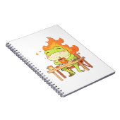 Dit Is Prima Kikker Grappig Kawaii Ontwerp Notitieboek (Rechterzijde)