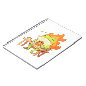 Dit Is Prima Kikker Grappig Kawaii Ontwerp Notitieboek (Linkerzijde)
